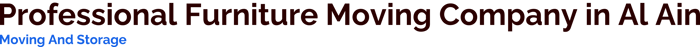 Professional Furniture Moving Company in Al Ain logo