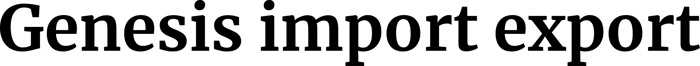 Genesisimportexport logo