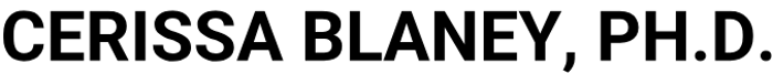 CERISSA BLANEY, PH.D. logo