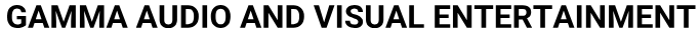 GAMMA AUDIO AND VISUAL ENTERTAINMENT logo