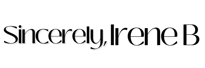 Sincerely IreneB Blog logo
