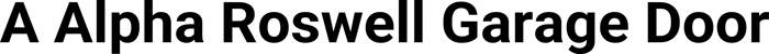 A Alpha Roswell Garage Door logo