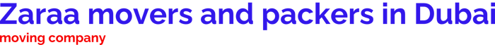 Zaraa movers and packers in Dubai logo