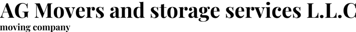 AG Movers and storage services L.L.C logo