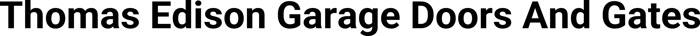 Thomas Edison Garage Doors And Gates logo