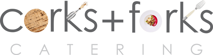 Corks + Forks Catering logo