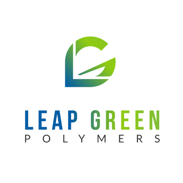 Leap Green Polymers Monica Business Card logo