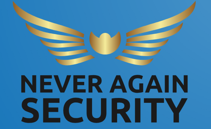 never again security logo