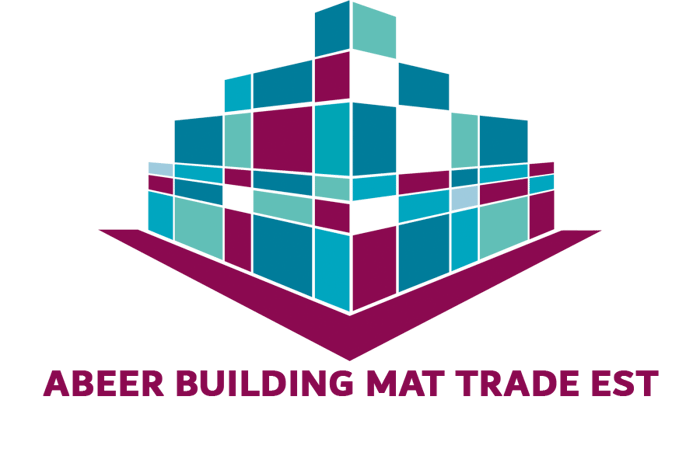 abeer building mat .trading .est logo