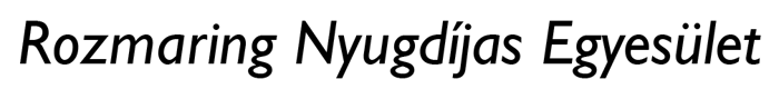 Rozmaring Nyugdíjas Egyesület logo