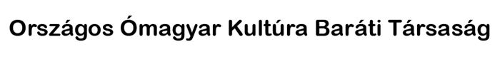Országos Ómagyar Kultúra Baráti Társaság logo
