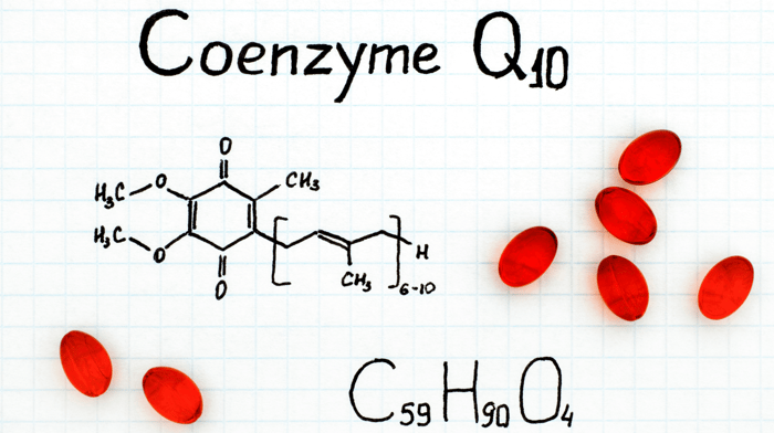 Coenzyme Q10 structure and capsules to support fertility health