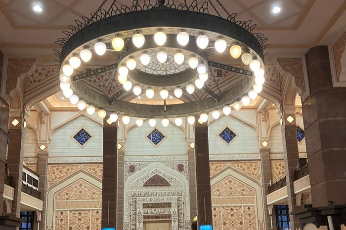 Inside Putra Mosque Putrjaya Malaysia