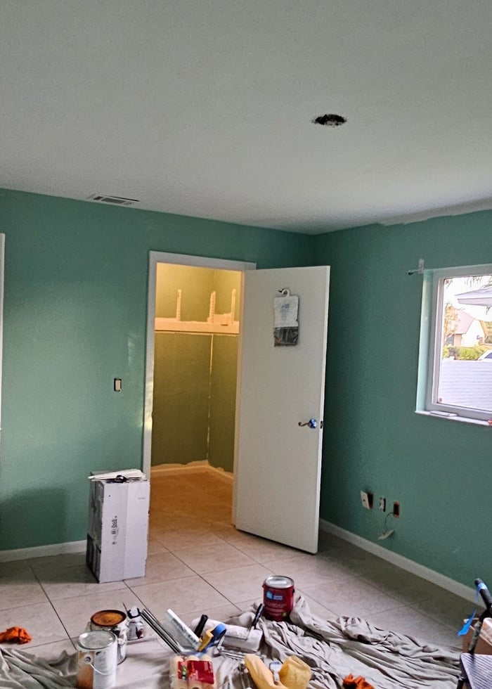 Interior room painted by RDZ Home Services