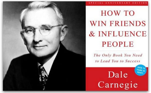 a book cover of how to win friends and influence people