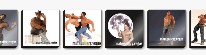 demonstration of male gallery vegas printed artworks