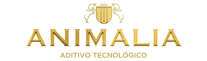 logo dorado de animalia