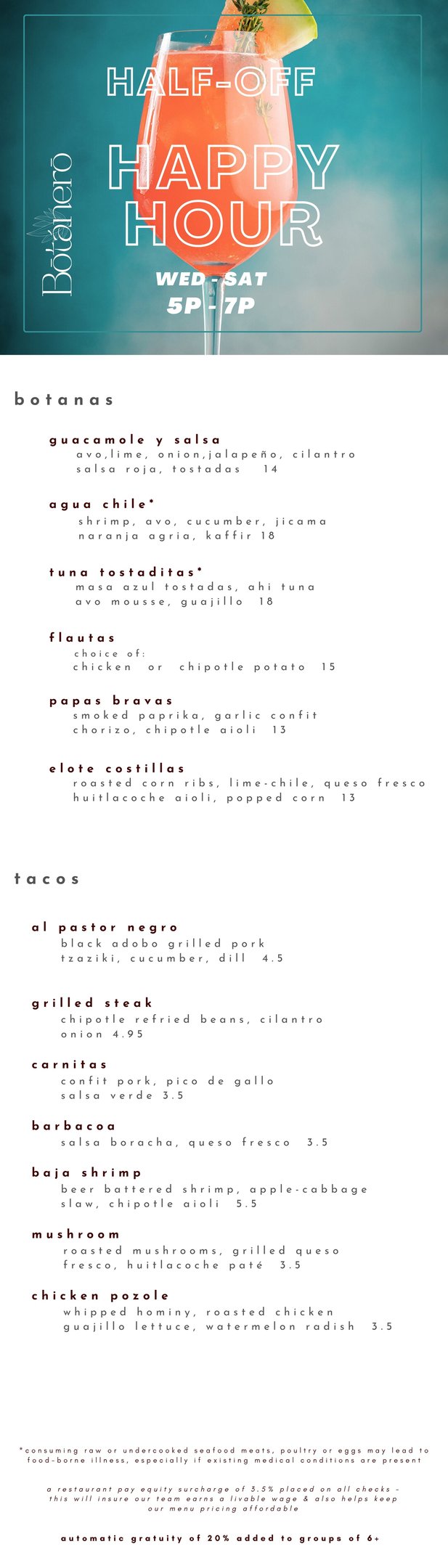 TACO TUESDAY - HAPPY HOUR