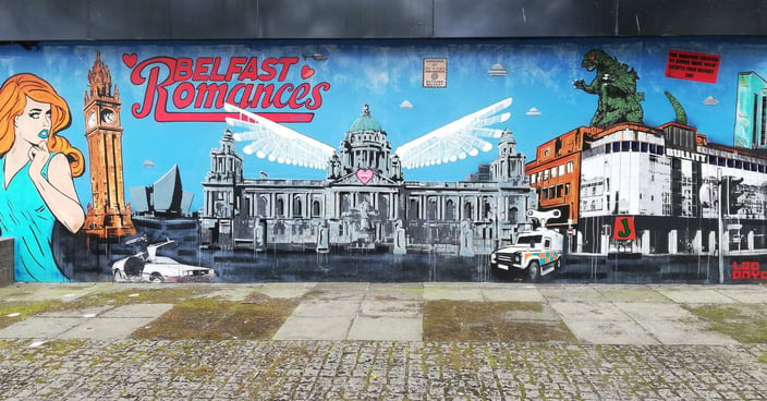 Belfast has developed a reputation for vibrant street art in recent years.