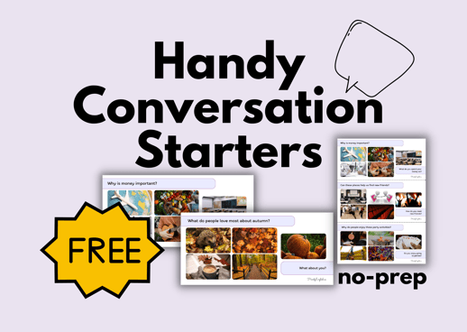 ESL EFL Warm-up activity Conversation Starters Speaking and Vocabulary