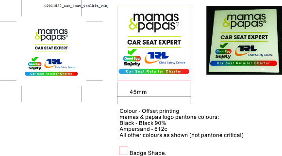 Your Design made into a Printed Badge