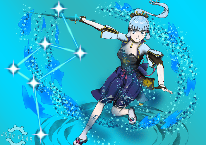 Kamisato Ayaka Josh Gear fanart