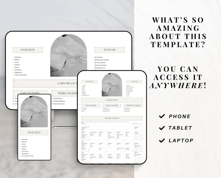 Notion planner 2025-2026, Notion ipad template, dashbord