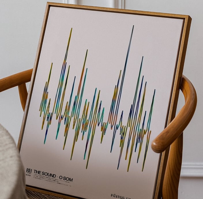 Quadro em Canvas e Tela, Imagem autoral que leva como nome: The Sound • O Som