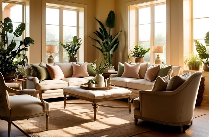 home interior with plants