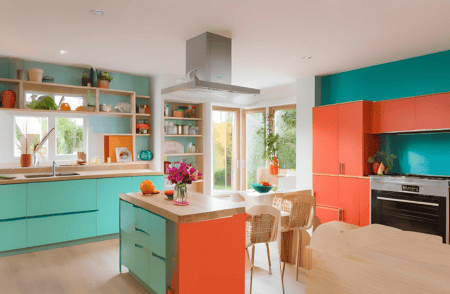 Vibrant Colors for Kitchen
