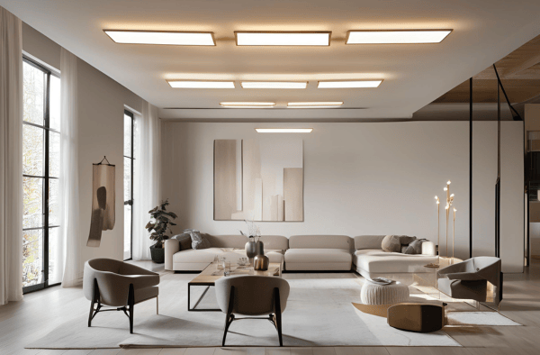 False Ceiling with Ceiling Lamps