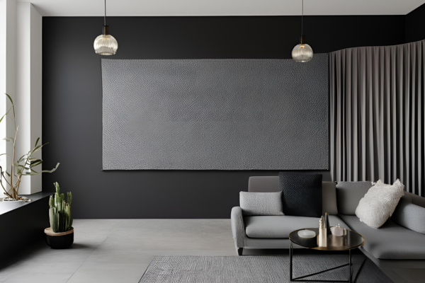 Textured Black and Grey Wall
