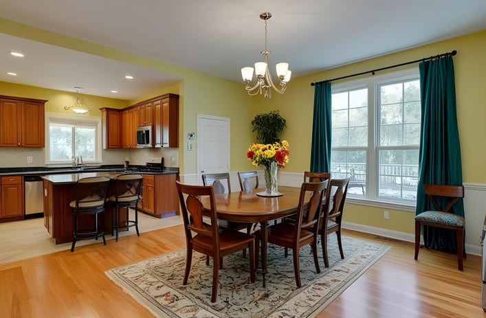 Dining room ideas for a bright interior