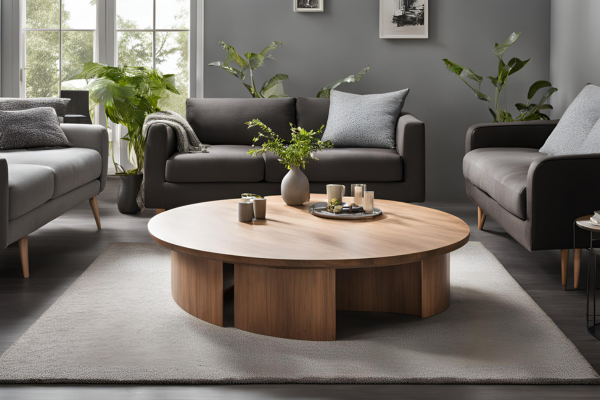 Low Round Coffee Table