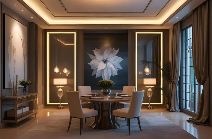 Shahrukh Khan mannat's Dining area