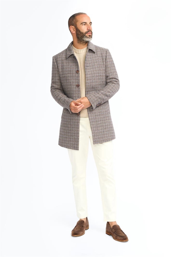 Cappotto a quadri cavani