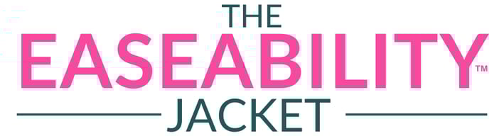 Image of Words which say: The Easeability Jacket adaptive elegance for effortless living