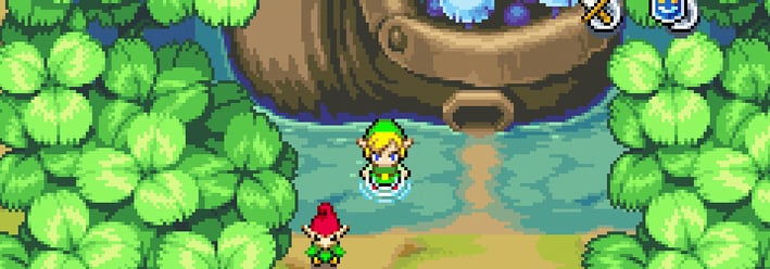 En Minish Cap Link  necesita hacerse pequeño para explorar nuevos lugares