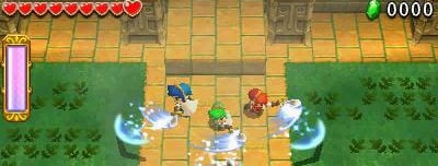 Hasta con 3 amigos podrás jugar en Tri Force Heroes