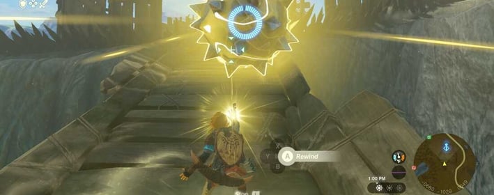 Usando la Ultra Mano Link puede incluso regresar el tiempo para devolver ataques enemigos
