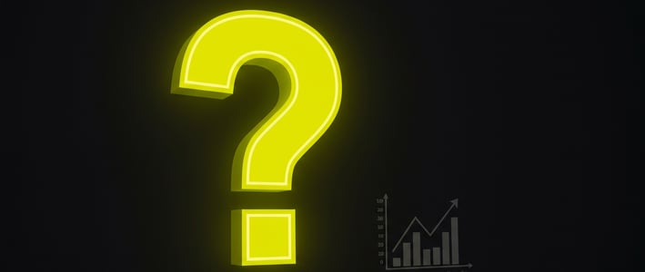 a question mark mark on a black background