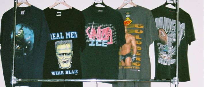 Few printed t-shirts