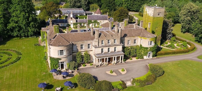Lucknam Park Hotel and Spa from above