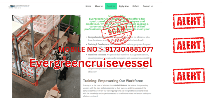 Evergreen Cruise Vessel Job 