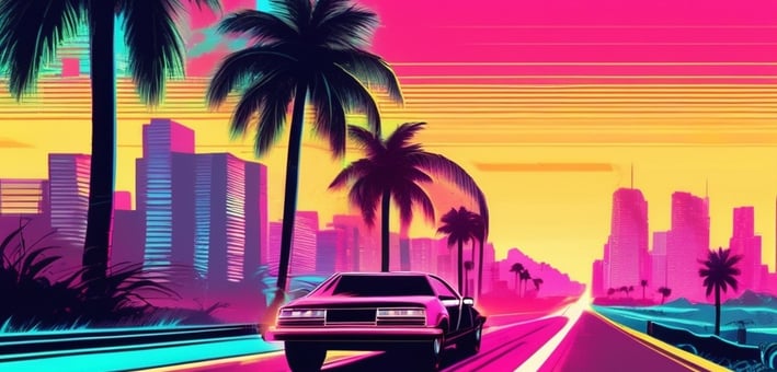 photo d'une voiture style retro