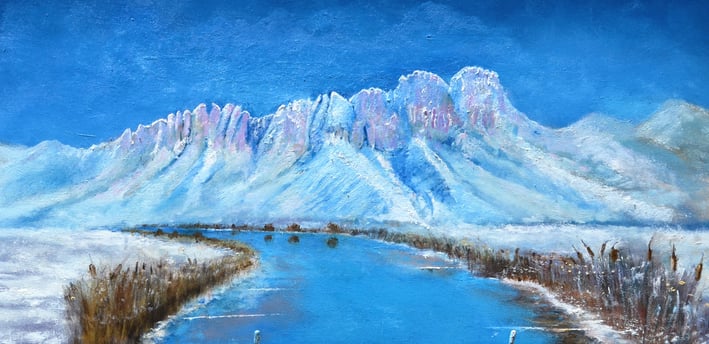 Winter View by New Mexico Artist John Dick-Peddie
