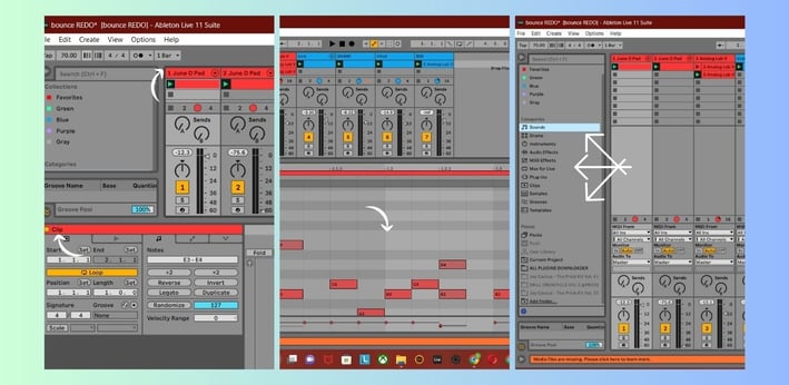 Understand clips , tracks the library