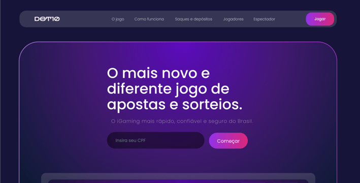 Landing page da Dot10