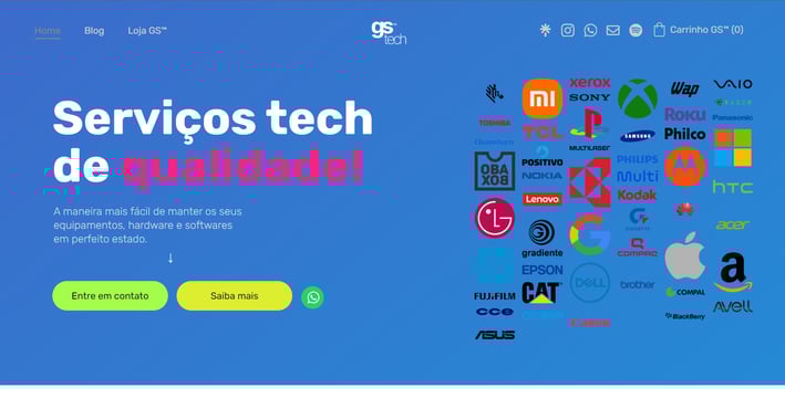 Site da GeoServices™ Tech