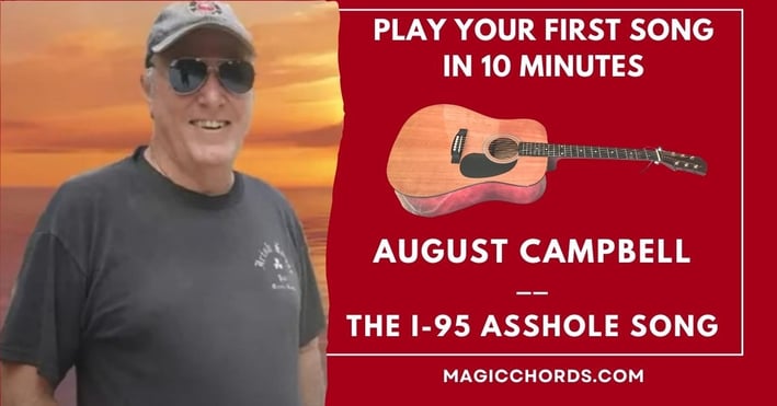 Guitar chords: August Campbell - The I-95 Asshole Song